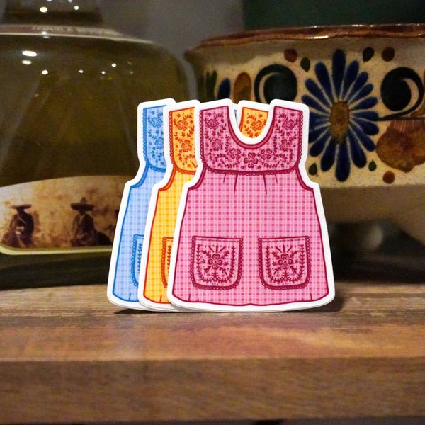 Abuelas Pink Mandil Vinyl Sticker