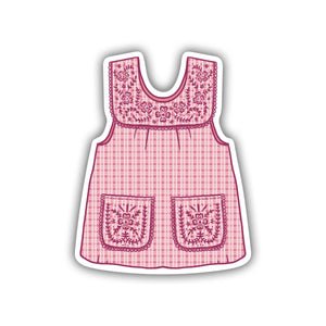Abuelas Pink Mandil Vinyl Sticker